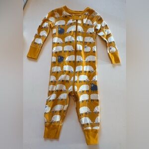 Hanna Andersson Black Sheep Print Kids Pajamas 12-18M